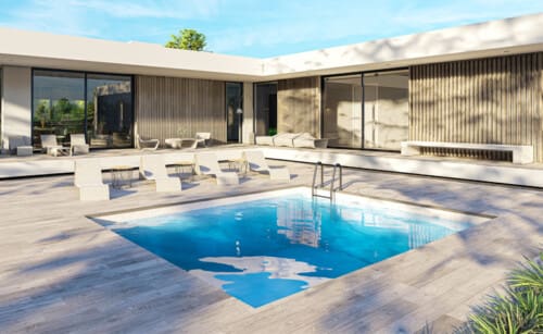 mini-piscine traditionnelle