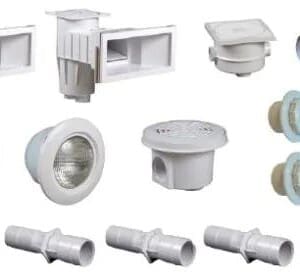 Kit pièces à sceller pour piscine béton 12 x 6 m