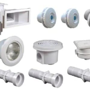 Kit pièces à sceller blanches pour piscine liner 7 x 3 m