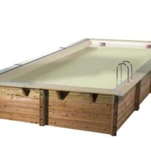Piscine bois Linéa 6,50 x 3,50 m - H. 1,40 m - liner sable