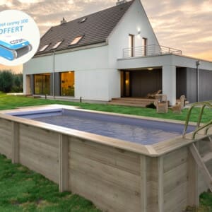 Piscine bois Urbaine 6,50 x 3,50 m - H 1.33 m