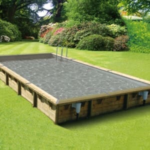 Piscine bois Linéa 6,50 x 3,50 m - H. 1,40 m - liner gris