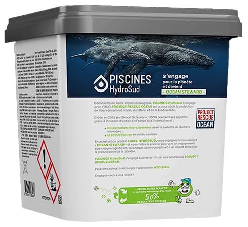 Face écoreponsable pots de chimie LABEL HYDO SUD