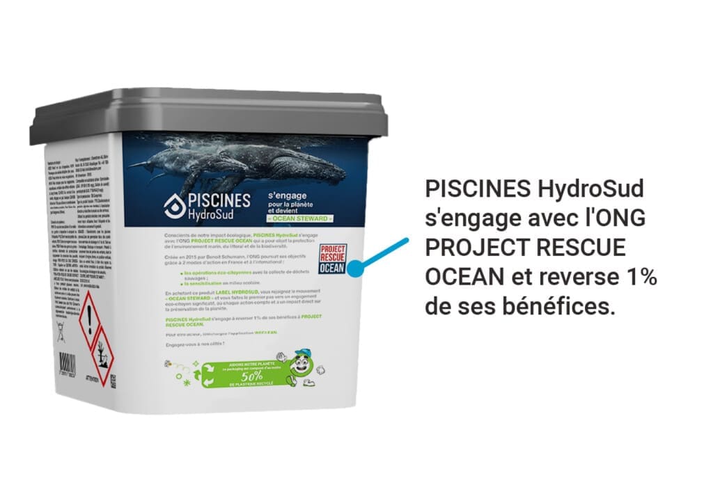 Packaging nouvelle gamme chimie LABEL HYDRO SUD - partenariat ONG