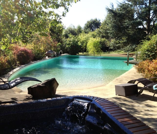 piscine lagon paysagée
