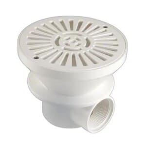 Bonde de fond béton ø 170 mm blanche