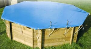 Bâche d’hivernage opaque  piscine bois Azura ø 4,10 m
