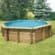 Piscine bois Océa ø 5,80 m – H. 1,30 m – liner bleu