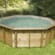Piscine bois Océa ø 5,80 m -H. 1,30 m – liner sable