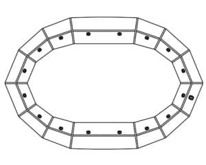 Piscine Ovline 5,00 x 7,00 – H 1,10 m
