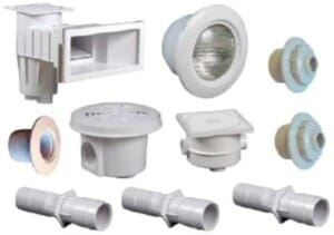 Kit pièces à sceller pour piscine béton 7 x 3 m