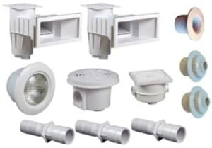 Kit pièces à sceller pour piscine béton 9 x 4 m