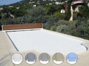 Volet hors sol avec BANC BOIS