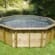 Piscine bois Océa ø 4,30 m – H. 1,20 m – liner gris