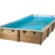 Piscine bois Linéa 6,50 x 3,50 m – H. 1,40 m – liner bleu