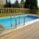 Piscine bois UrbanPool 4,50 x 2,50 m -H. 1,40 m  liner sable