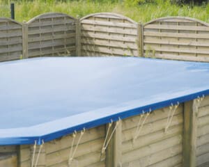 Bâche d’hivernage opaque piscine bois Sunwater 4,90 x 3,00 m