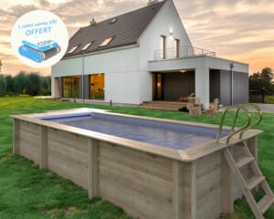 Piscine bois Urbaine 6,00 x 2.50 – H 1.33 m