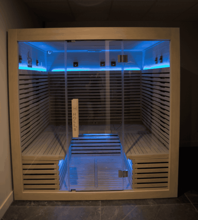 Installation d'un sauna par PISCINES HydroSud La Mans