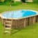 Piscine bois Sunwater 4,90 x 3,00 m – H. 1,20 m liner bleu