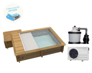 Piscine bois Urbaine 4,20 x 3.50 m – H 1.33 m