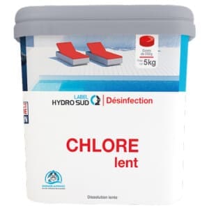 Chlore lent (galets 250g) - 5 kg - LABEL HYDROSUD